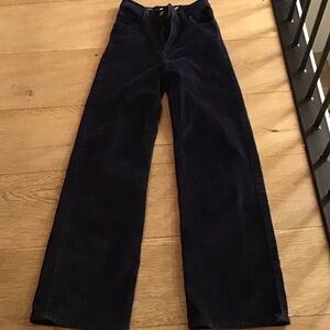 Levi's navy corduroy wide leg pants